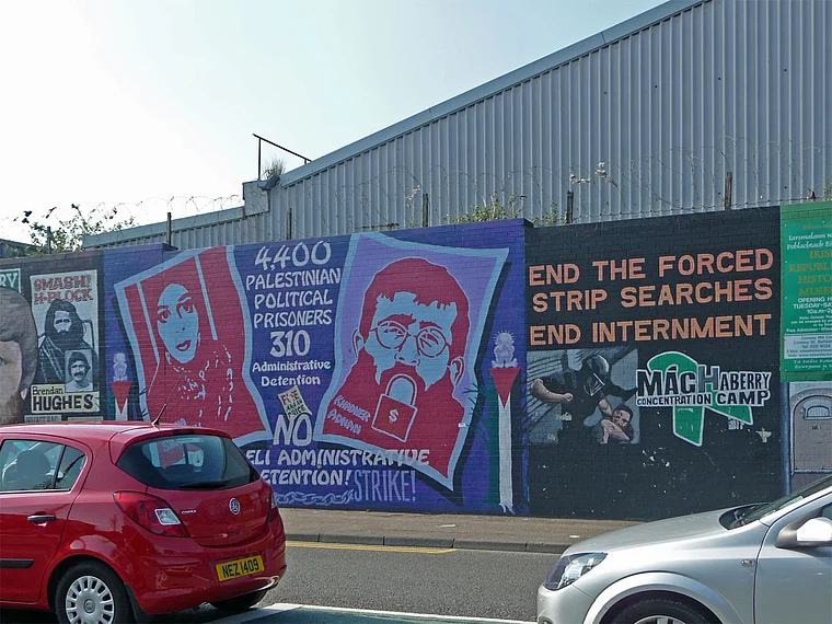 Belfast Wandgemälde palästinensische Gefangene