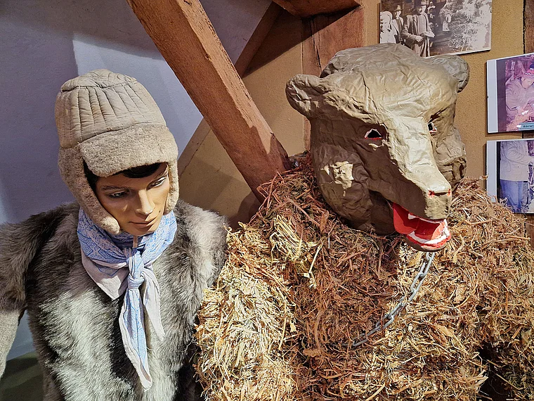 Herbstein Fastnachtsmuseum Erbsenstrohbär