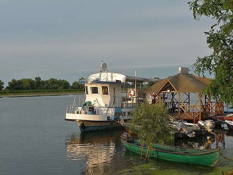 Rumänien Donau Delta Mila 23 Bootsanleger