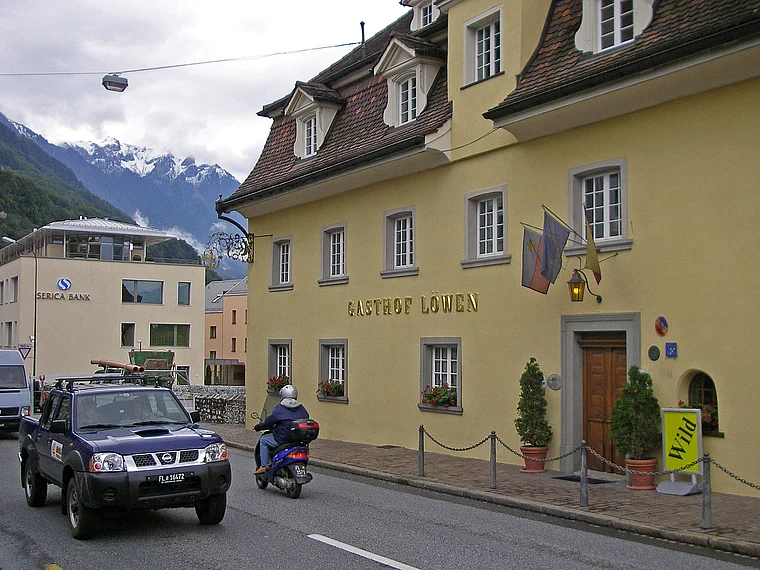 Liechtenstein Vaduz Gasthof Löwen außen