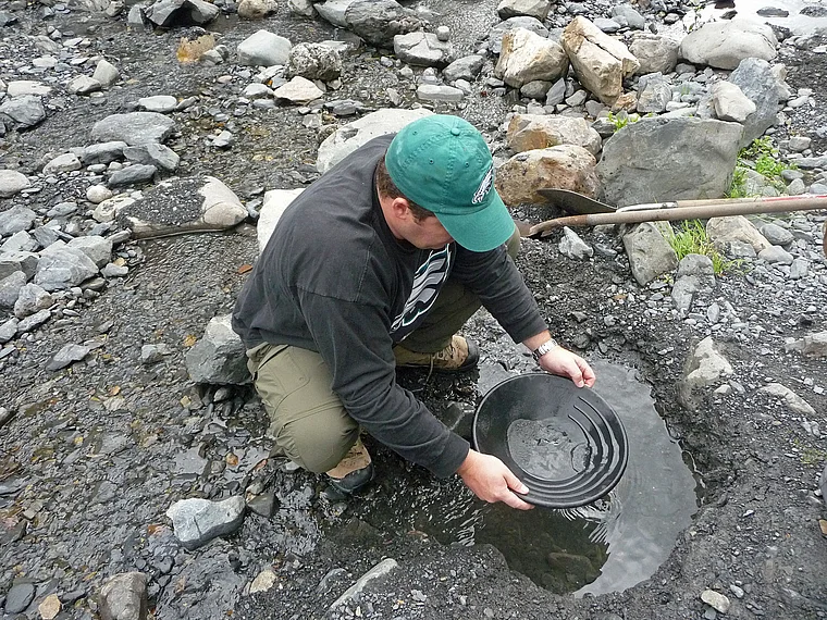 Alaska Crow Creek Mine Goldwäscher
