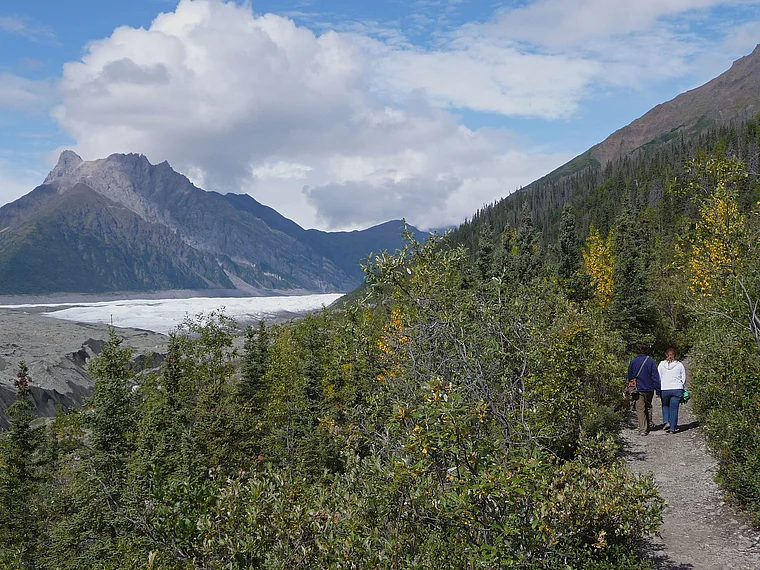Alaska Kennecott Wanderung zum Gletscher
