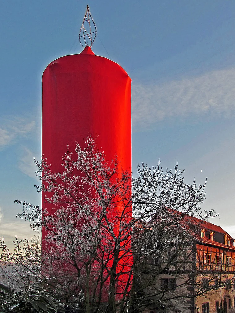 Schlitz Weihnachtskerze