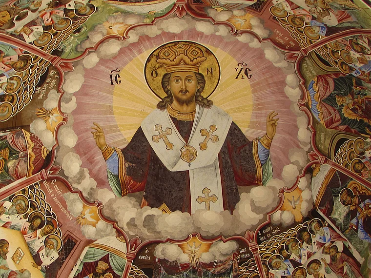 Bulgarien Rila-Kloster Christusgemälde