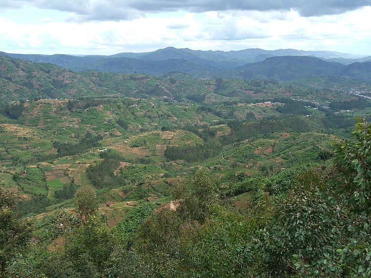 Ruanda tausend Hügel Totale