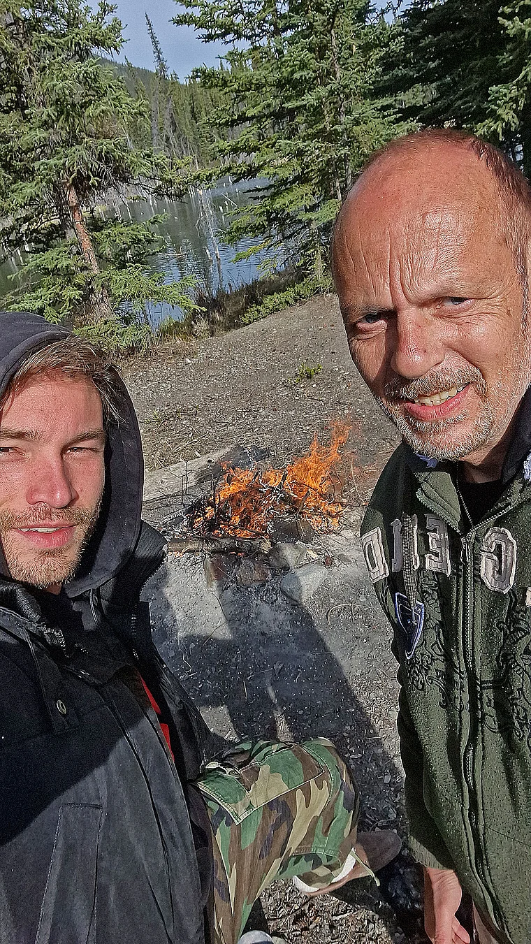 Yukon Carcross Lagerfeuer