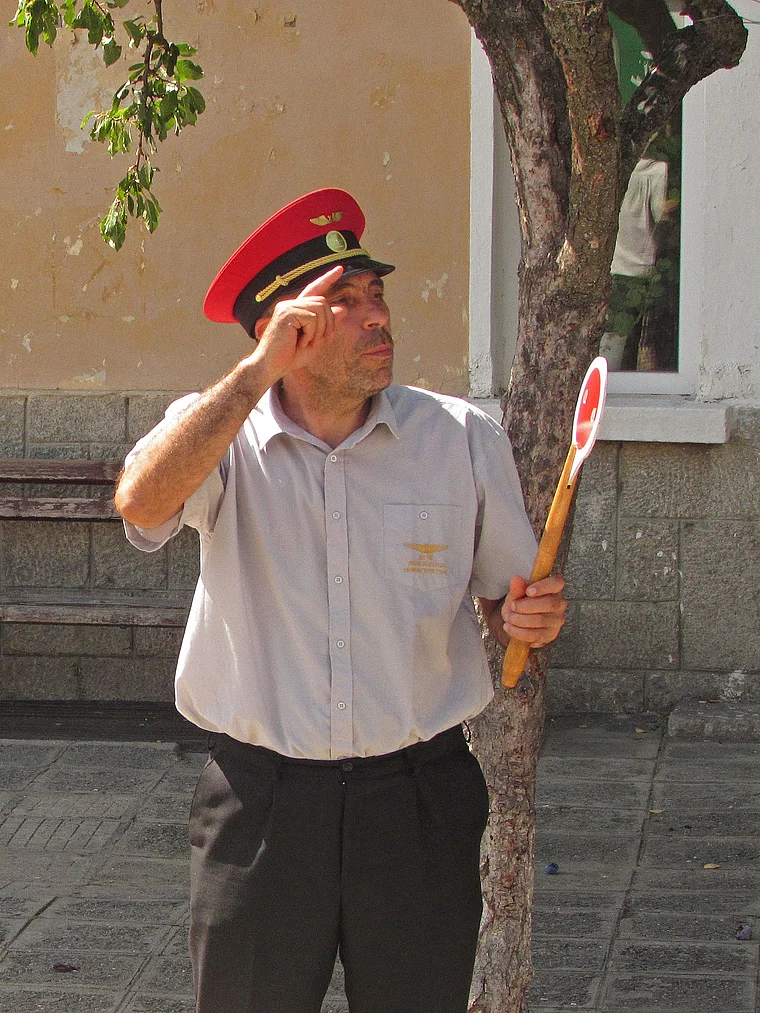 Bulgarien Rhodopen Belitsa Bahnhof