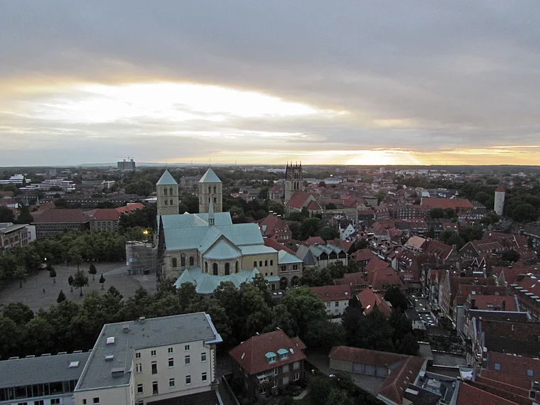 Münster Lambertikirche Ausblick zum Dom