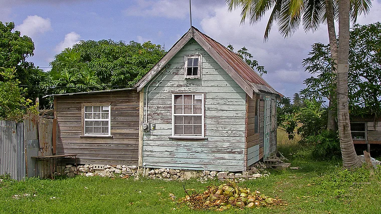 Barbados Hütte ohne Fundament