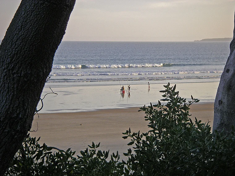 Australien Waratah Bay Strand mit Anglern