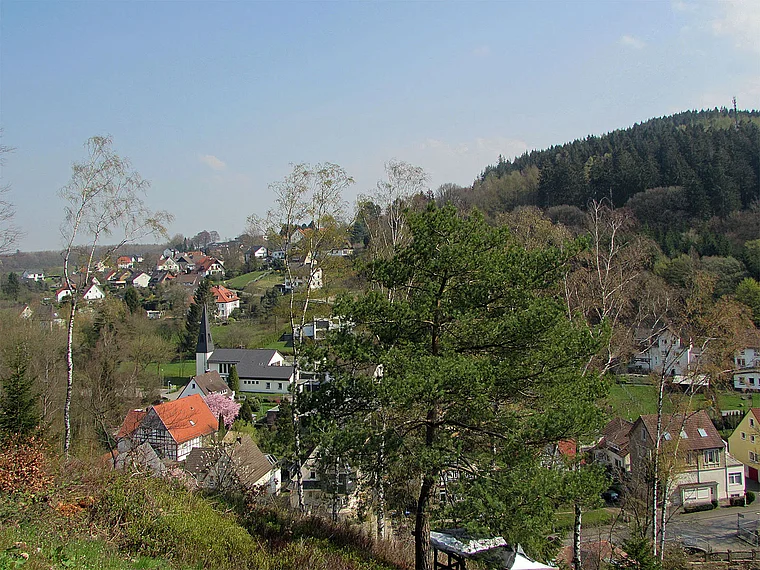 Detmold Adlerwarte Blick auf Berlebeck