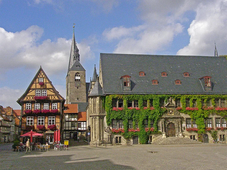 Quedlinburg Marktplatz Rathaus