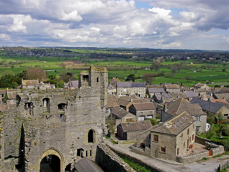 Yorkshire Richmond Castle Aussicht