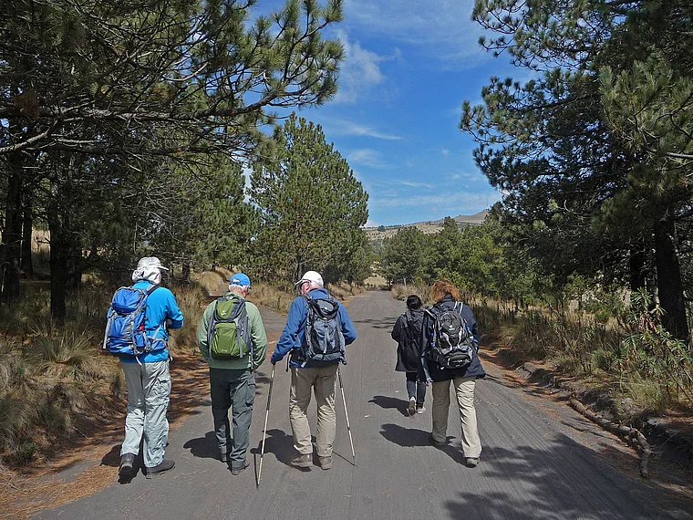 Mexiko Popocatépetl Nationalpark Wanderer