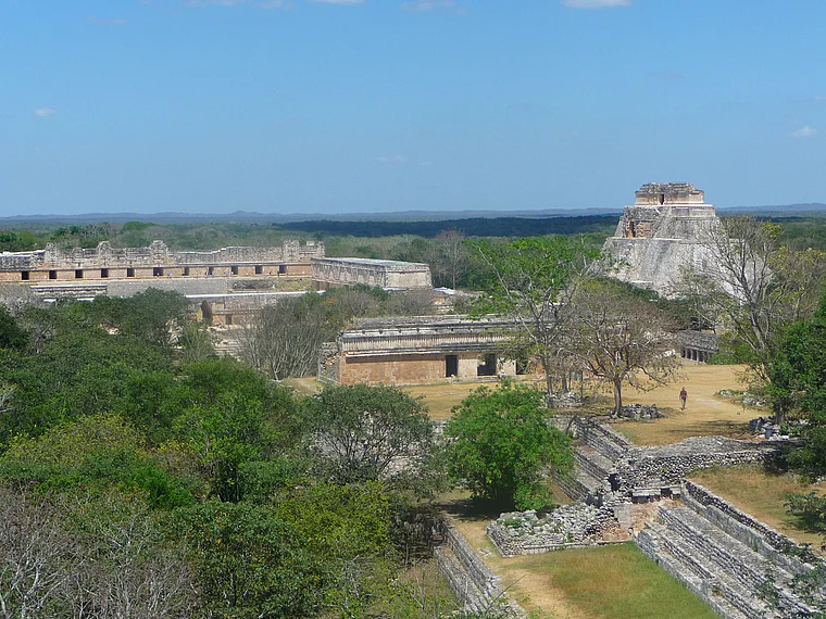 Mexiko Uxmal Totale von oben