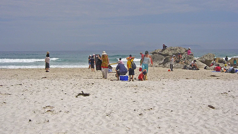 Australien Wilsons Prom Squeaky Beach mit Menschen
