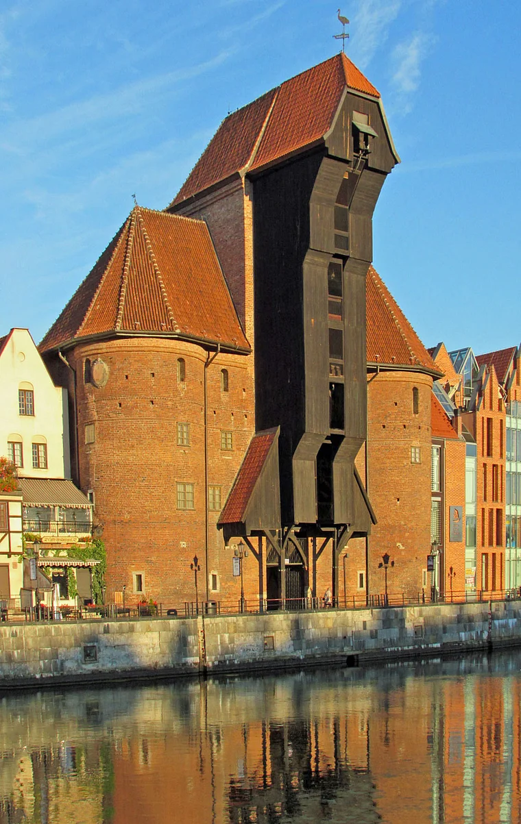 Danzig Krantor Morgensonne