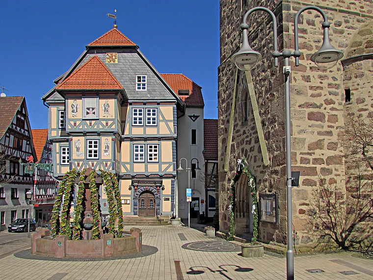 Hessisch Lichtenau Marktplatz Holleum