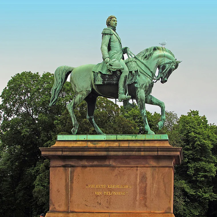 Oslo König Karl Johan Denkmal