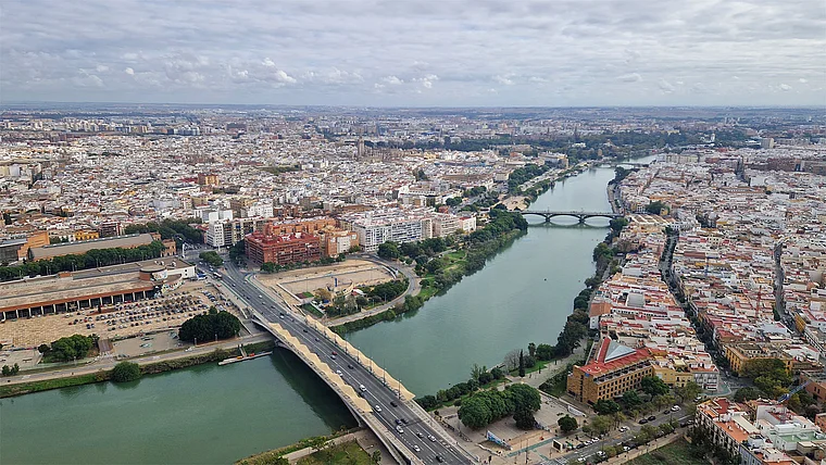 Sevilla Torre Aussicht auf Altstadt