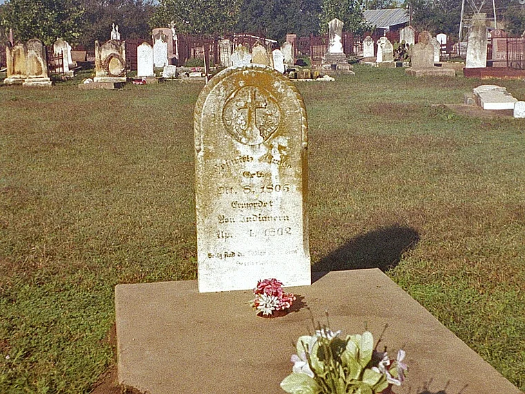 Texas Fredricksburg Friedhof Grabstein