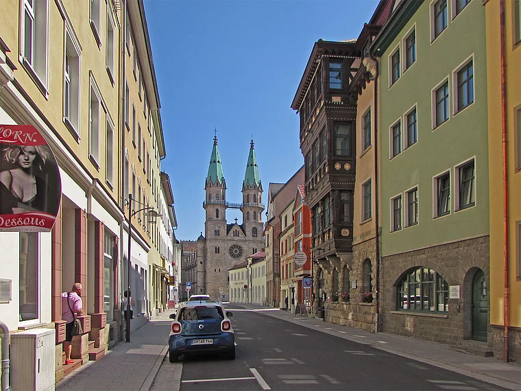 Meiningen Schlundgasse Stadtkirche