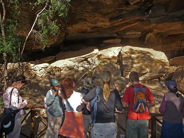 Südafrika Drakensberge Giant's Castle San Höhle Führung