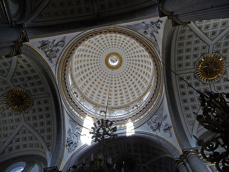 Mexiko Puebla Kathedrale Kuppel innen