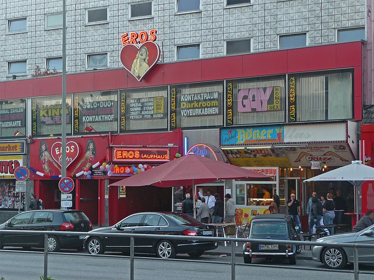 Hamburg Reeperbahn Eros Center außen