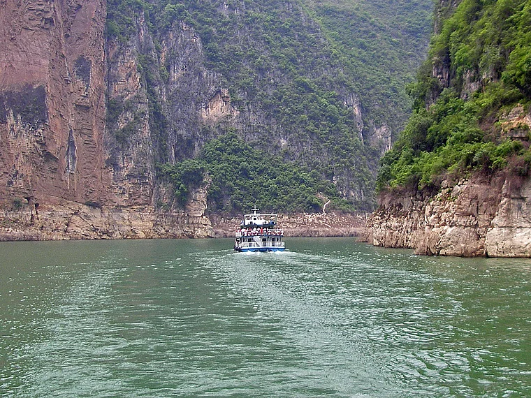 Daning Schlucht nach Bau des Staudamms