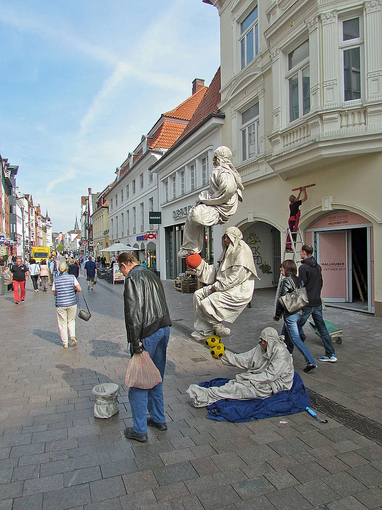 Flensburg Holm Straßenkünstler