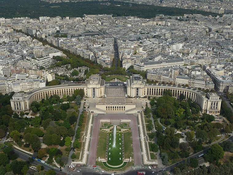 Paris Eiffelturm Ausblick Trocadero