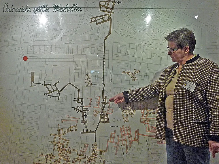 Weinviertel Retz Kellerlabyrinth Plan