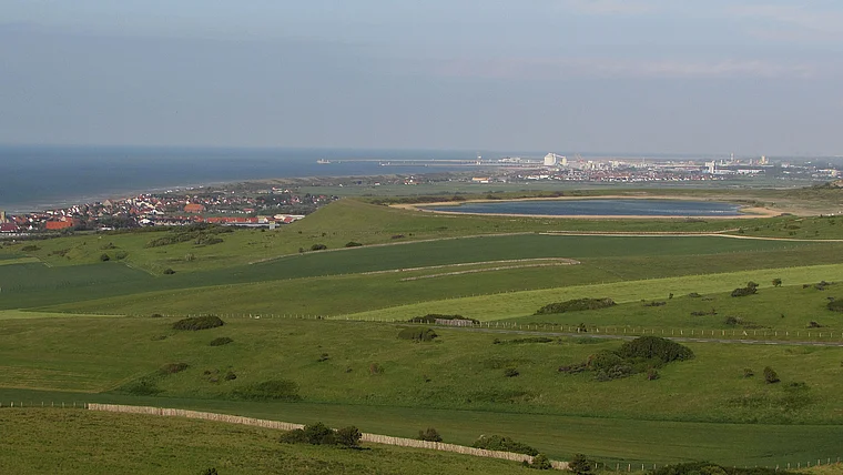 Opalküste Cap Blanc-Nez Aussicht auf Calais