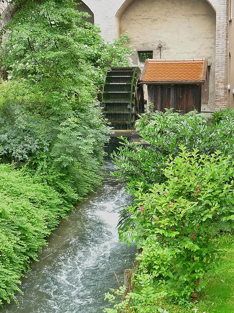Augsburg Schwallech Wasserrad