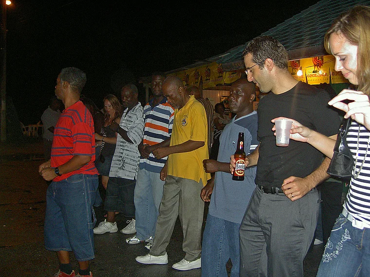Barbados Oistins Fish Fry Line Dancer
