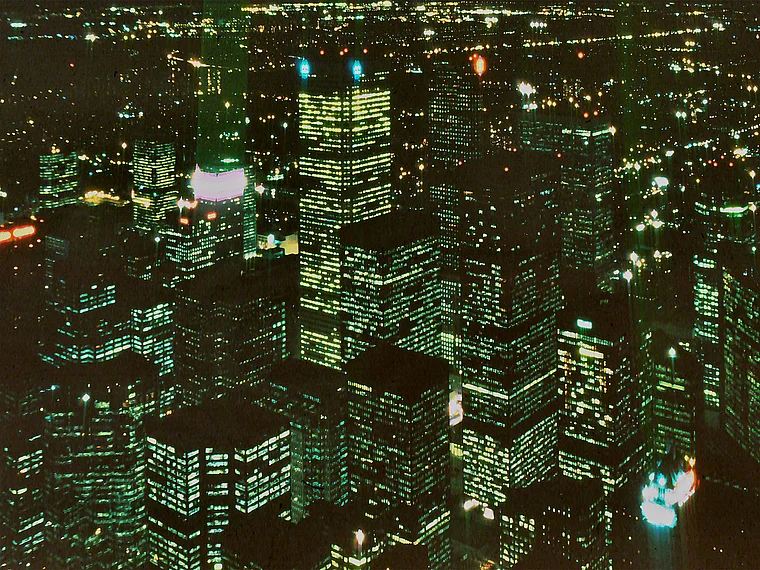 Toronto CN Tower Rstaurant Aussicht Nachtaufnahme