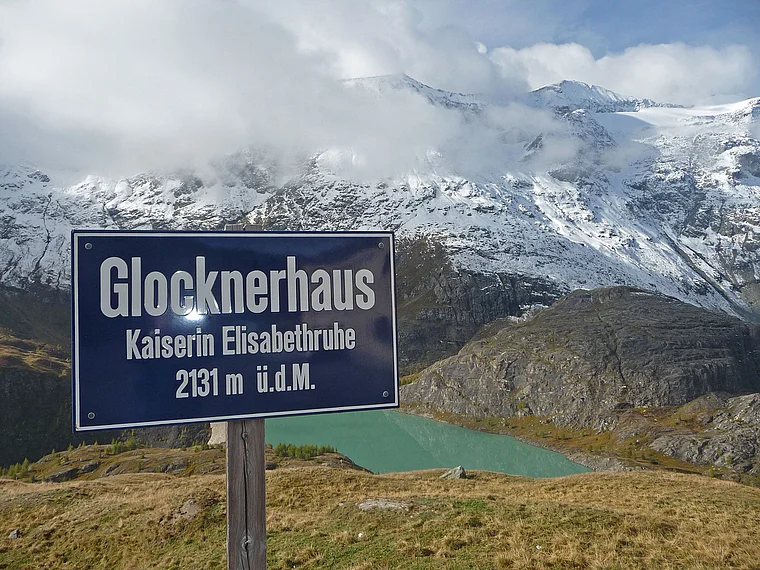 Großglockner Elisabethruhe Schild
