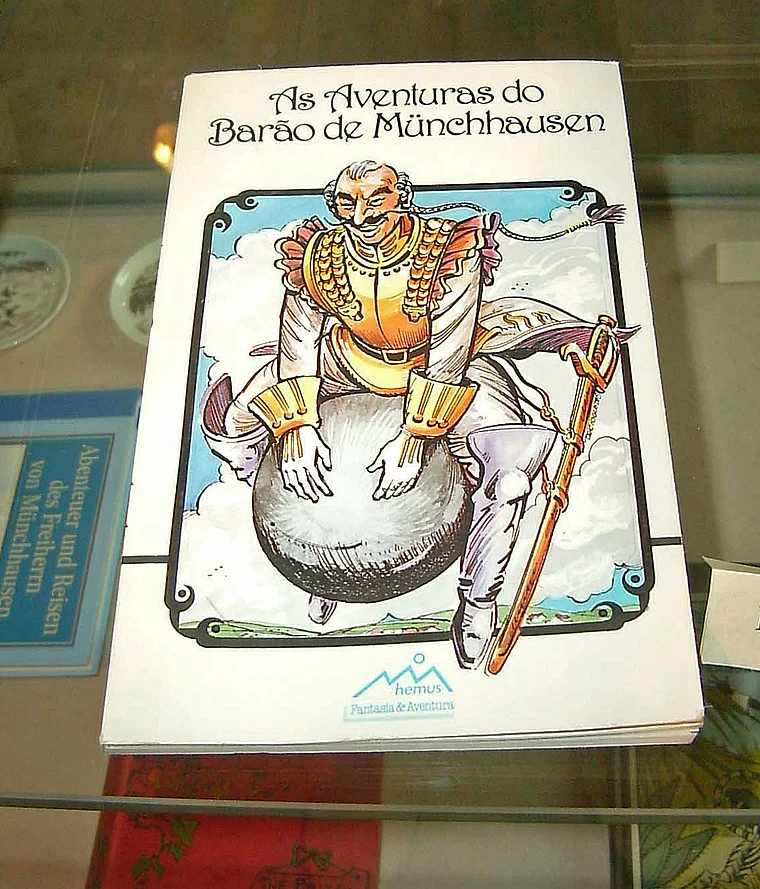 Bodenwerder Münchhausen Museum Buch auf Portugiesisch