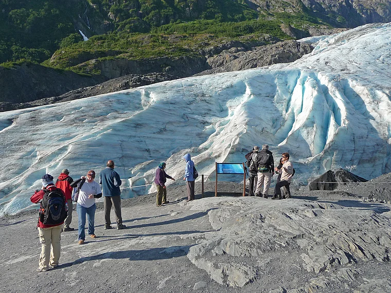 Alaska Seward Exit Glacier von unten nah
