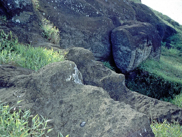 Osterinsel Steinbruch unvollendete Moai