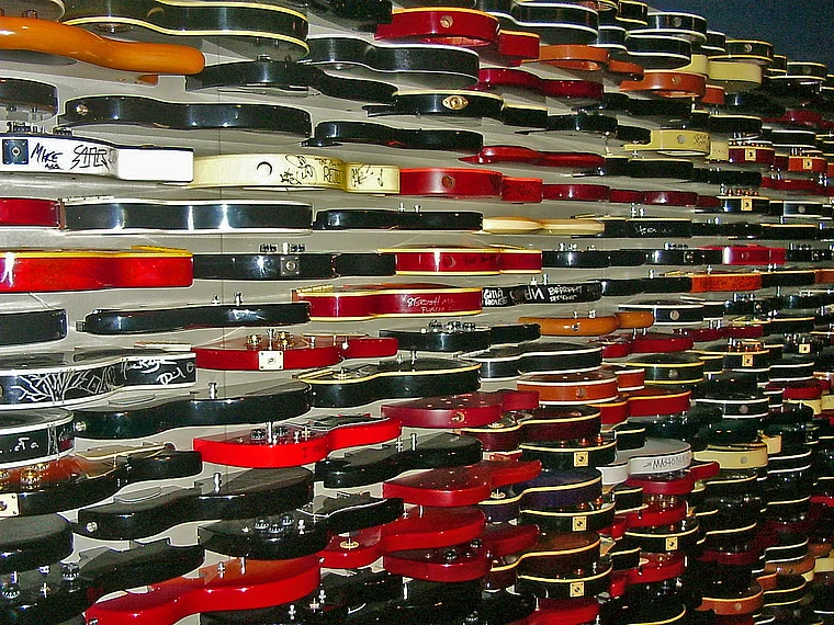 Hard Rock Cafe New York Gitarren