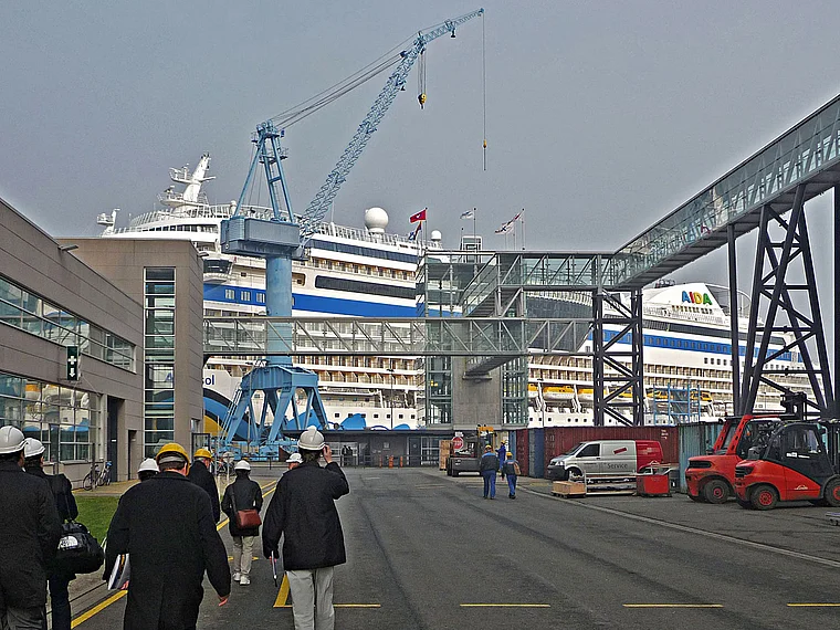 Papenburg Meyer Werft Außengelände