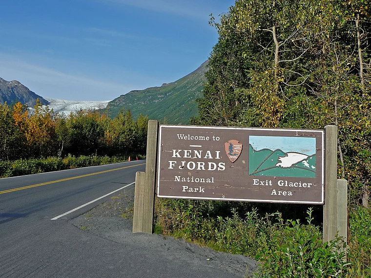Alaska Kenai Fjords National Park Schild