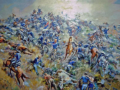 Little Bighorn Montana Custer's Last Stand Gemälde