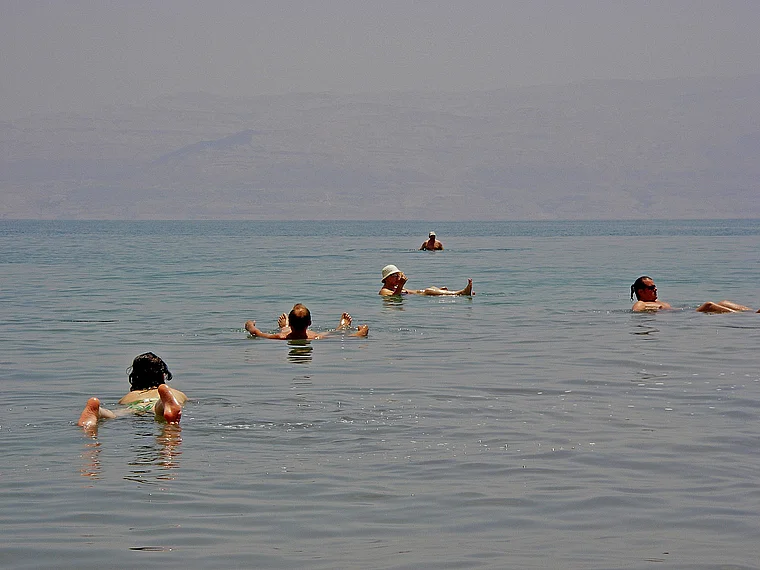 Israel Totes Meer Badende