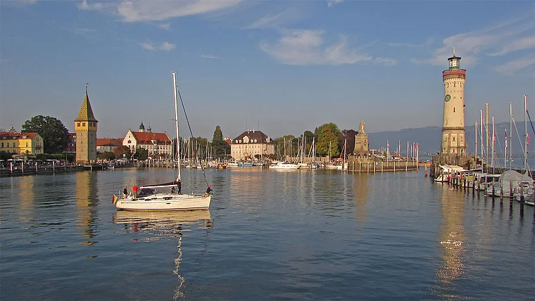 Lindau Hafen Totale