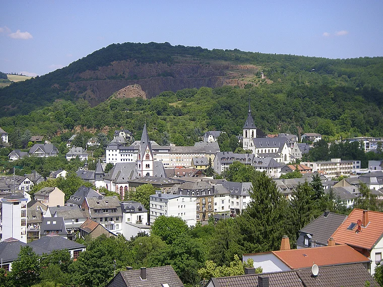 Hunsrück Kirn Totale von oben