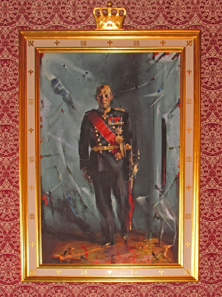 Oslo Rathaus Gemälde Harald V.