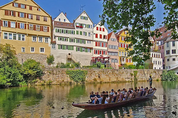 Tübingen Neckar Stocherkahn